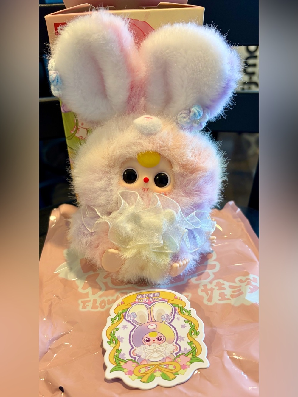 Baby Three Flower Fairy Purple Dream plush